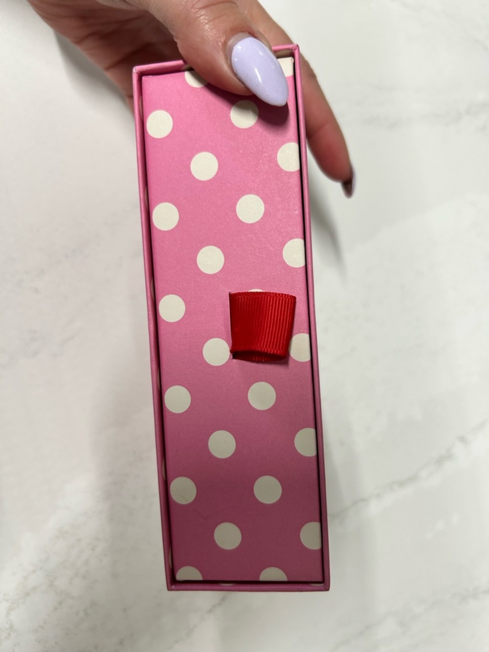 Kate Spade polka dot blank pink cards with scalloped trim - Picture 4 of 5